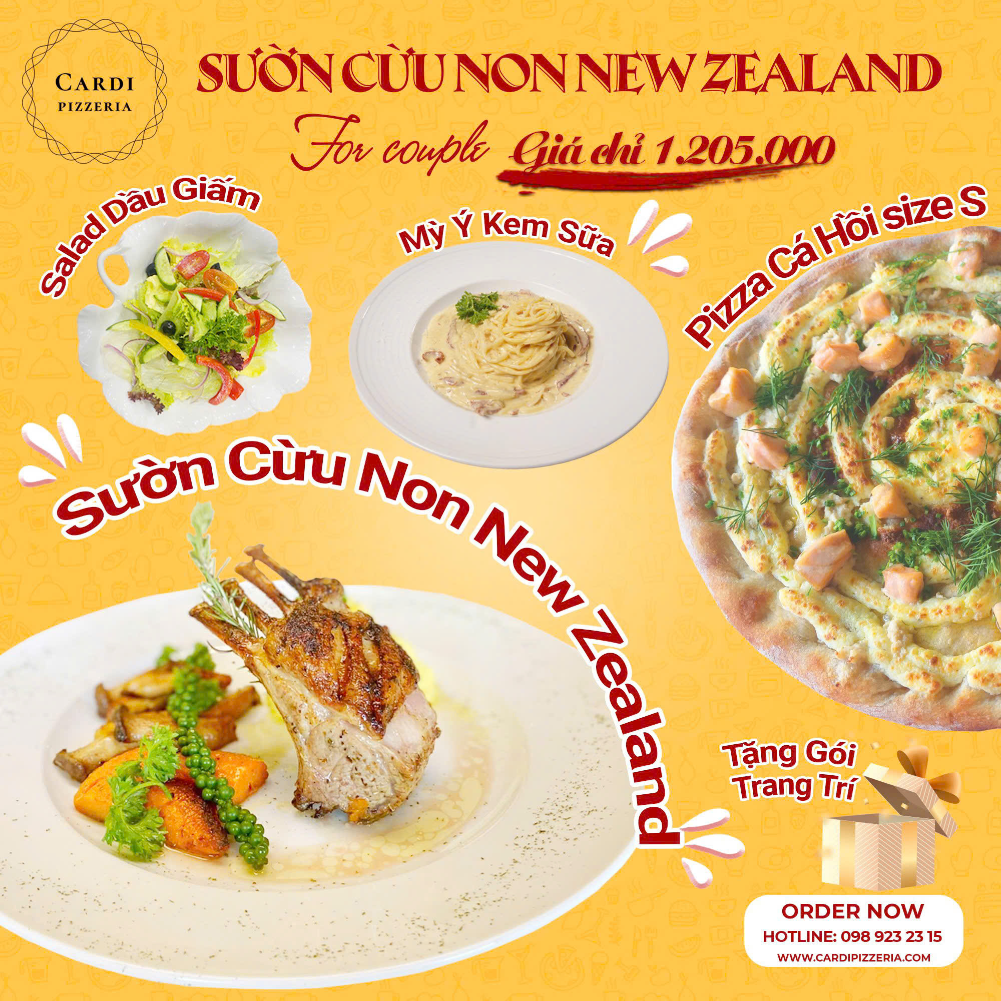 Gợi ý tiệc sinh nhật với Sườn cừu non New Zealand