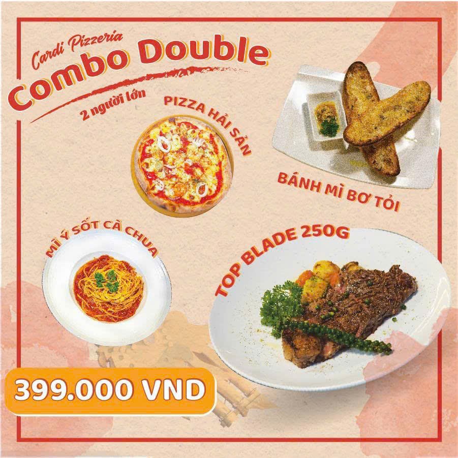 Combo Double tại Cardi Pizzeria