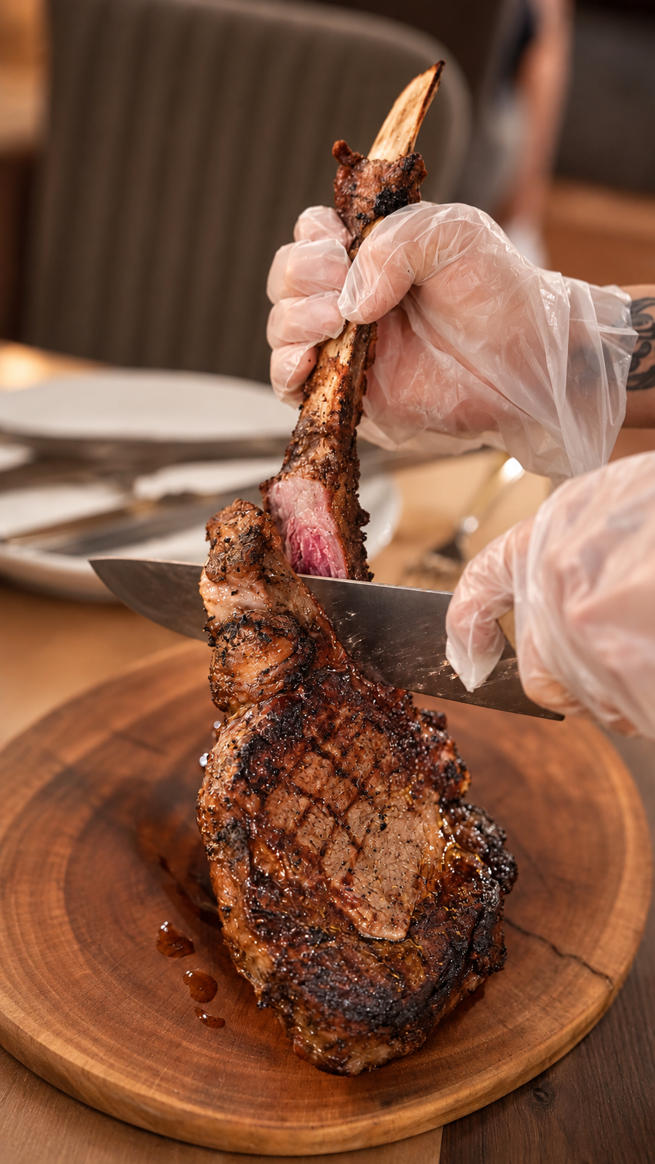 Tomahawk Wagyu MB5+ tại Cardi