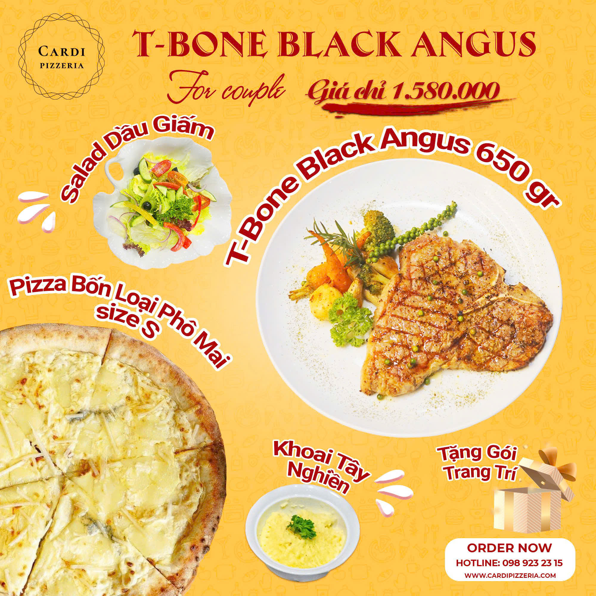 Gợi ý tiệc sinh nhật với T-Bone Black Angus