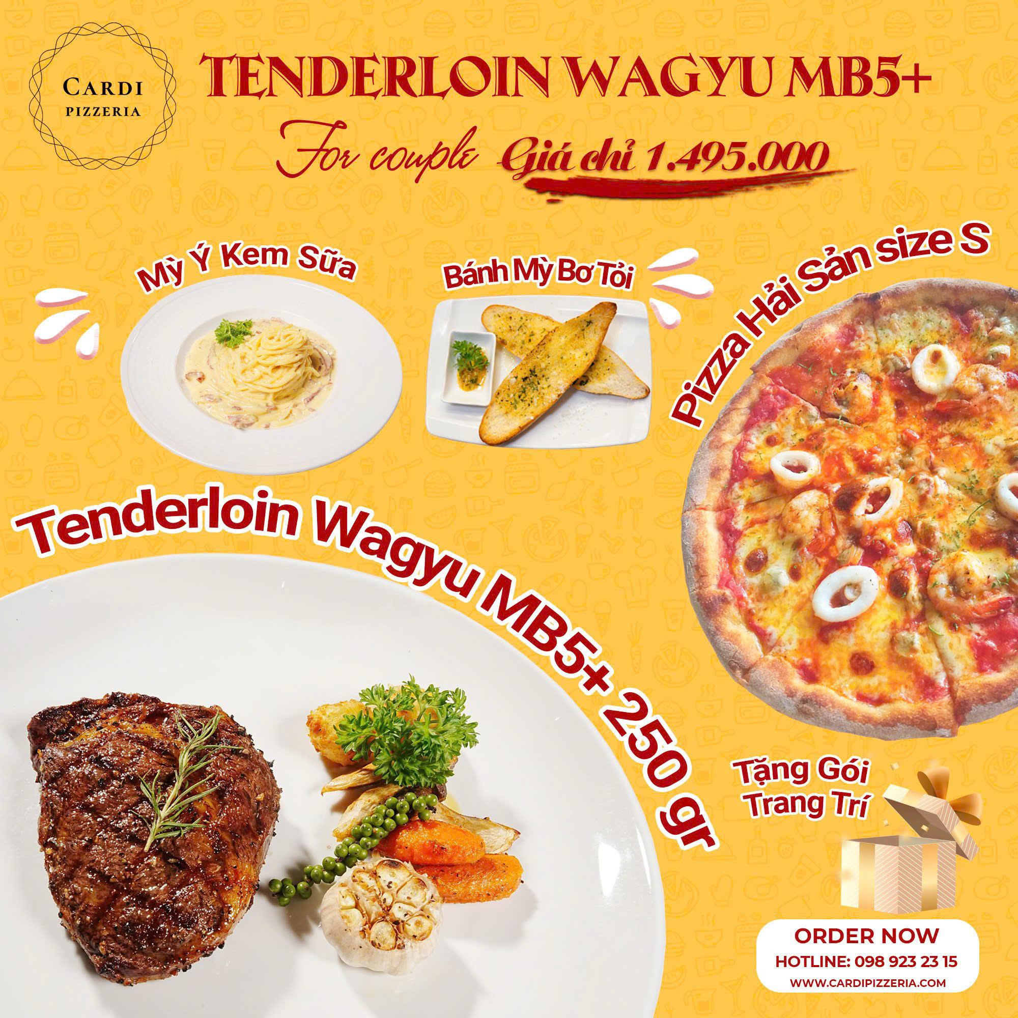 Gợi ý tiệc sinh nhật với Tenderloin Wagyu MB5+